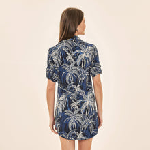 Lataa kuva gallerian katseluohjelmaan, Model Back: Uv Line Hemdblusenkleid Shirtdress Coqueiros Marinho Upf50+