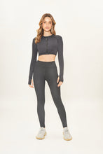 Lataa kuva gallerian katseluohjelmaan, Image 04: Uv Line Fitness-Shorts Legging Fit Aspen Black Upf50+