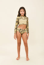 Lataa kuva gallerian katseluohjelmaan, Model Front: Uv Line Mädchen-Badeanzug Girl Bikini Hot Pant Jaguar Upf50+
