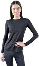 Lataa kuva gallerian katseluohjelmaan, Product Front: Uv Line Rashguard Longsleeve Fem Skin Infratherm Preto Upf50+