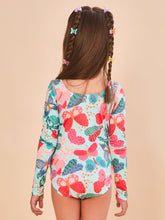 Lataa kuva gallerian katseluohjelmaan, Model Back: Uv Line Mädchen-Badeanzug Swimsuit Girl Borboletinha Upf50+