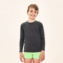 Lataa kuva gallerian katseluohjelmaan, Model Front: Uv Line Rashguard Acqua Qr Code Preto Upf50+