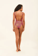 Lataa kuva gallerian katseluohjelmaan, Model Back: Uv Line Badeanzug Swimsuit Shine Malva