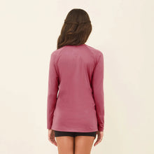 Lataa kuva gallerian katseluohjelmaan, Model Back: Uv Line Rashguard Longsleeve Uvpro Kids Malva Upf50+
