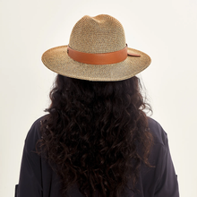 Lataa kuva gallerian katseluohjelmaan, Model Back: Uv Line Fedora-Hut Hat Giovana Imp Fem Mescla Upf50+
