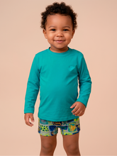 Lataa kuva gallerian katseluohjelmaan, Gallery: Uv Line Rashguard Longsleeve Baby Green Sea Upf50+
