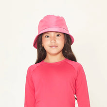Lataa kuva gallerian katseluohjelmaan, Model Front: Uv Line Eimerhut Basic Kids Pink Rosa Upf50+

