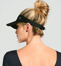 Lataa kuva gallerian katseluohjelmaan, Model Back: Uv Line Visor Visor Athletic Dry Fem Black Upf50+
