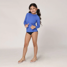 Lataa kuva gallerian katseluohjelmaan, Image 03: Uv Line Rashguard Longsleeve Uvpro Kids Bic Blue Upf50+
