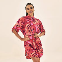 Lataa kuva gallerian katseluohjelmaan, Model Front: Uv Line Hemdblusenkleid Shirtdress Copacabana Upf50+
