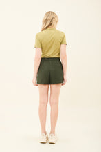 Lataa kuva gallerian katseluohjelmaan, Model Back: Uv Line Fitness-Shorts Short Race Verde Militar Upf50+
