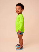 Lataa kuva gallerian katseluohjelmaan, Image 02: Uv Line Rashguard Longsleeve Baby Yellow Fluor Upf50+
