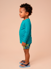 Lataa kuva gallerian katseluohjelmaan, Image 03: Uv Line Rashguard Longsleeve Baby Green Sea Upf50+
