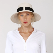 Lataa kuva gallerian katseluohjelmaan, Model Front: Uv Line Schlapphut Hat Paris Ville L Fem Sand Upf50+

