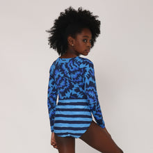 Lataa kuva gallerian katseluohjelmaan, Model Back: Uv Line Mädchen-Bikini Maio Marina Teen Oceano Upf50+
