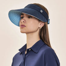 Lataa kuva gallerian katseluohjelmaan, Image 03: Uv Line Visor Visor Bali Fem Navy Light Blue Upf50+
