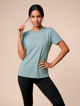 Lataa kuva gallerian katseluohjelmaan, Gallery: Uv Line Strandtop T-Shirt Uvpro Fem Green Water Upf50+
