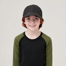 Lataa kuva gallerian katseluohjelmaan, Model Front: Uv Line Mützen Cap Teens Colors Inf Black Upf50+
