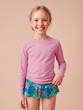 Lataa kuva gallerian katseluohjelmaan, Gallery: Uv Line Rashguard Longsleeve Uvpro Kids Rose Upf50+
