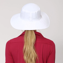 Lataa kuva gallerian katseluohjelmaan, Model Back: Uv Line Schlapphut Hat Lyon Nac L Fem White Upf50+

