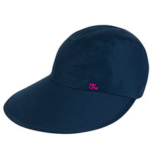 Lataa kuva gallerian katseluohjelmaan, Product Front: Uv Line Mützen Visor Capri Colors Nac Fem Navy Blue Rose Upf50+
