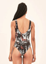 Lataa kuva gallerian katseluohjelmaan, Model Back: Uv Line Badeanzug Swimsuit Coqueiros Bege Upf50+
