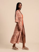 Lataa kuva gallerian katseluohjelmaan, Image 03: Uv Line Hemdblusenkleid Long Shirtdress Tie Dye Pitanga Upf50+
