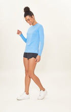 Lataa kuva gallerian katseluohjelmaan, Image 02: Uv Line Rashguard Camiseta Uv X Pro Ml Azul Claro Upf50+
