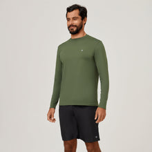 Lataa kuva gallerian katseluohjelmaan, Image 02: Uv Line Rashguard Longsleeve Uvpro Green Militar Upf50+
