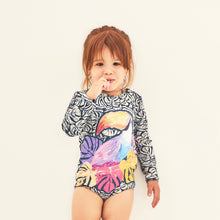 Lataa kuva gallerian katseluohjelmaan, Model Front: Uv Line Baby-Bademode Swimsuit Baby Tucano Upf50+
