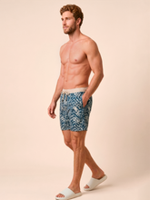 Lataa kuva gallerian katseluohjelmaan, Image 03: Uv Line Bermuda-Shorts Shorts Acqua Boxer Tie Dye Blue Upf50+
