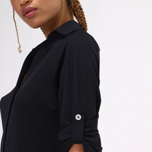 Lataa kuva gallerian katseluohjelmaan, Image 04: Uv Line Hemdblusenkleid Shirtdress Copenhagen Fem Black Upf50+
