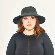 Lataa kuva gallerian katseluohjelmaan, Model Front: Uv Line Schlapphut Hat Lyon Nac L Fem Black Upf50+

