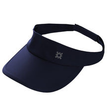 Lataa kuva gallerian katseluohjelmaan, Product Front: Uv Line Visor Visor Athletic Dry Fem Navy Blue Upf50+
