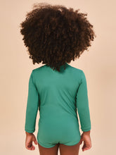 Lataa kuva gallerian katseluohjelmaan, Model Back: Uv Line Baby-Bademode Baby Longsleeve Swimsuit Deep Sea Upf50+
