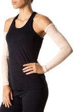 Lataa kuva gallerian katseluohjelmaan, Model Front: Uv Line Handschuhe Long Sleeve Uni Beige Upf50+
