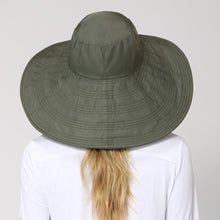 Lataa kuva gallerian katseluohjelmaan, Model Back: Uv Line Schlapphut Hat Beverly Hills I18 Fem Green Militar Upf50+
