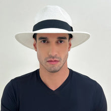 Lataa kuva gallerian katseluohjelmaan, Image 05: Uv Line Panamahut Hat Shanghai Imp Uni White Black Upf50+

