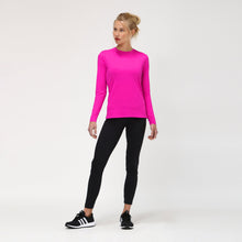 Lataa kuva gallerian katseluohjelmaan, Model Front: Uv Line Rashguard Camiseta Uv X Pro Ml Rosa Upf50+
