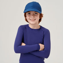 Lataa kuva gallerian katseluohjelmaan, Model Front: Uv Line Mützen Cap Teens Colors Inf Navyblue Upf50+
