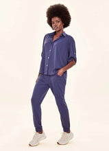 Lataa kuva gallerian katseluohjelmaan, Image 03: Uv Line Hemdblusenkleid Shirt Copa Navy Blue Upf50+
