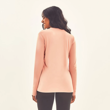 Lataa kuva gallerian katseluohjelmaan, Model Back: Uv Line Rashguard Longsleeve Sport Fit Solar Rose Upf50+
