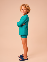 Lataa kuva gallerian katseluohjelmaan, Image 03: Uv Line Rashguard Longsleeve Uvpro Kids Green Sea Upf50+
