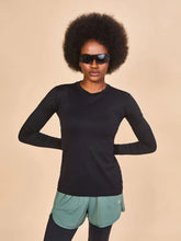 Lataa kuva gallerian katseluohjelmaan, Gallery: Uv Line Rashguard Longsleeve Fem Skin Infratherm Preto Upf50+

