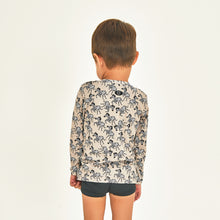Lataa kuva gallerian katseluohjelmaan, Model Back: Uv Line Rashguard Longsleeve Baby Zebra Upf50+
