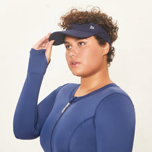 Lataa kuva gallerian katseluohjelmaan, Image 03: Uv Line Visor Visor Athletic Dry Fem Navy Blue Upf50+
