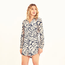 Lataa kuva gallerian katseluohjelmaan, Image 02: Uv Line Hemdblusenkleid Shirtdress Costela Aco Off White Upf50+
