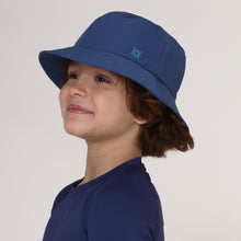 Lataa kuva gallerian katseluohjelmaan, Image 02: Uv Line Eimerhut Hat Basic Kids Inf Navy Blue Upf50+
