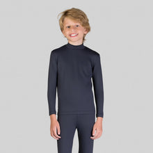 Lataa kuva gallerian katseluohjelmaan, Rash Guard Kids High-Neck Black UPF50+
