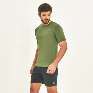 T-paita Sport Fit Verde Militar UPF50+